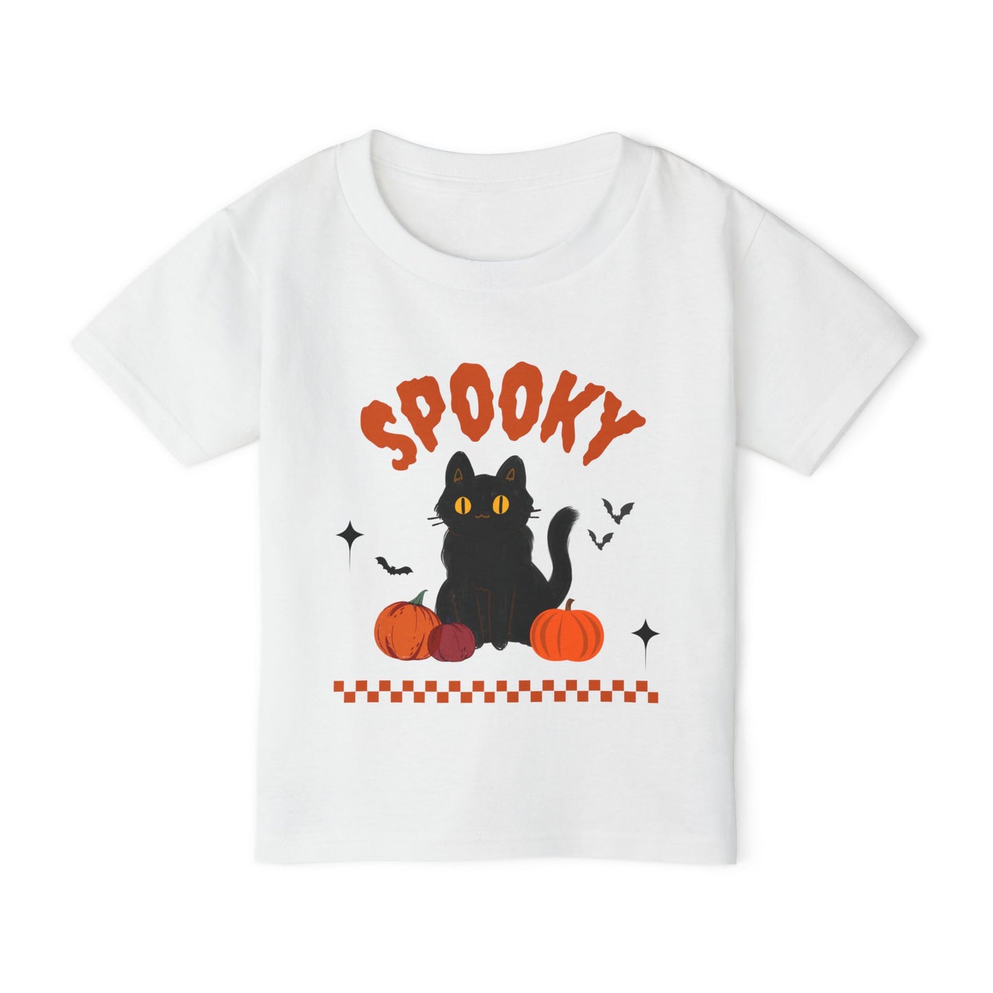 Spooky Cat Toddler T-Shirt | Perfect for Halloween, Kids' Costume, Fall Collection, Trick or Treat, Gifts for Little Ones