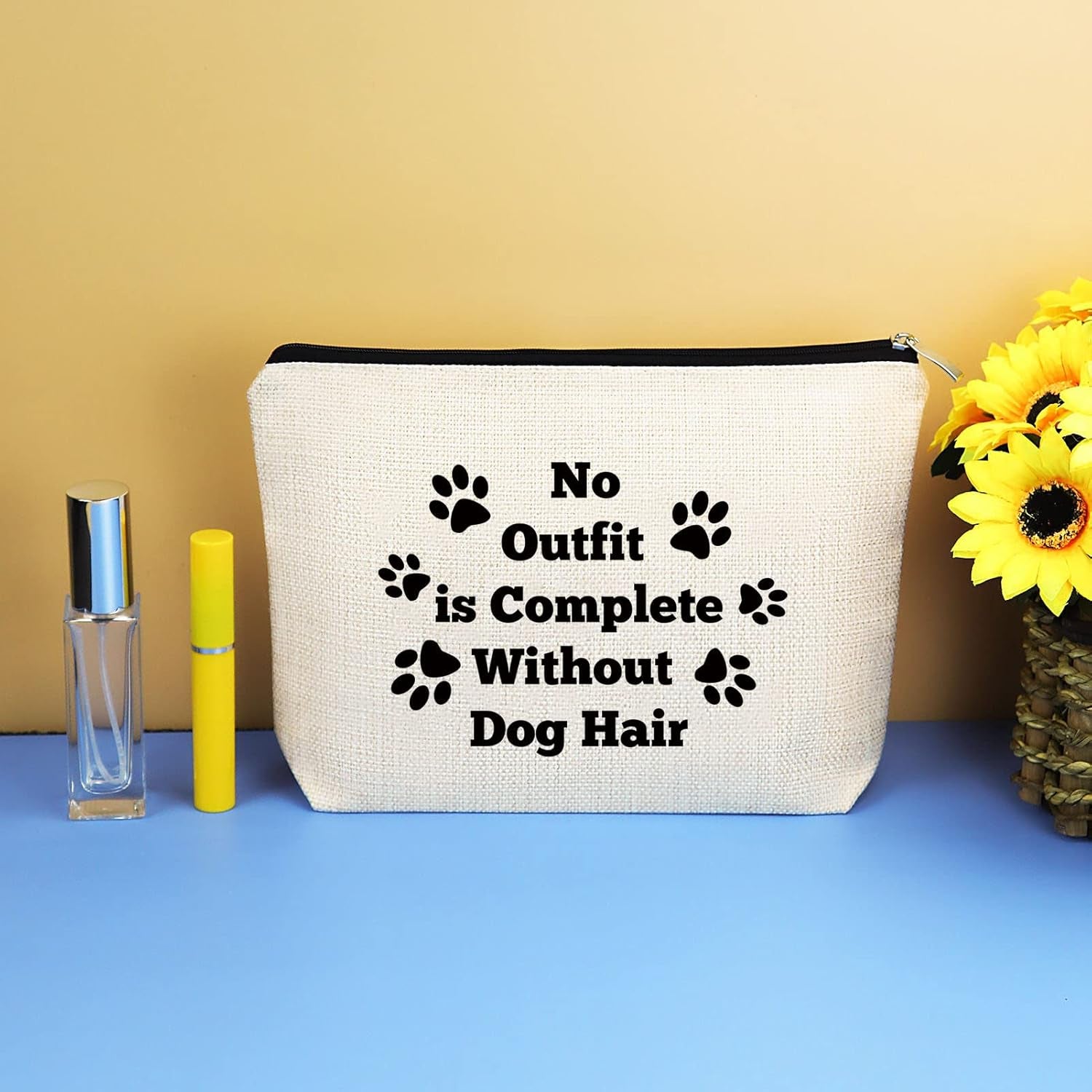 Dogs Lover Gift Dogs Cosmetic Bag Dog Mom Gifts Makeup Bag Vet Tech Gift Dog Themed Gifts for Women Dog Lady Gift Valentines Day Birthday Dog Gifts for Dog Owner Dogs Lover Travel Toiletry Bag