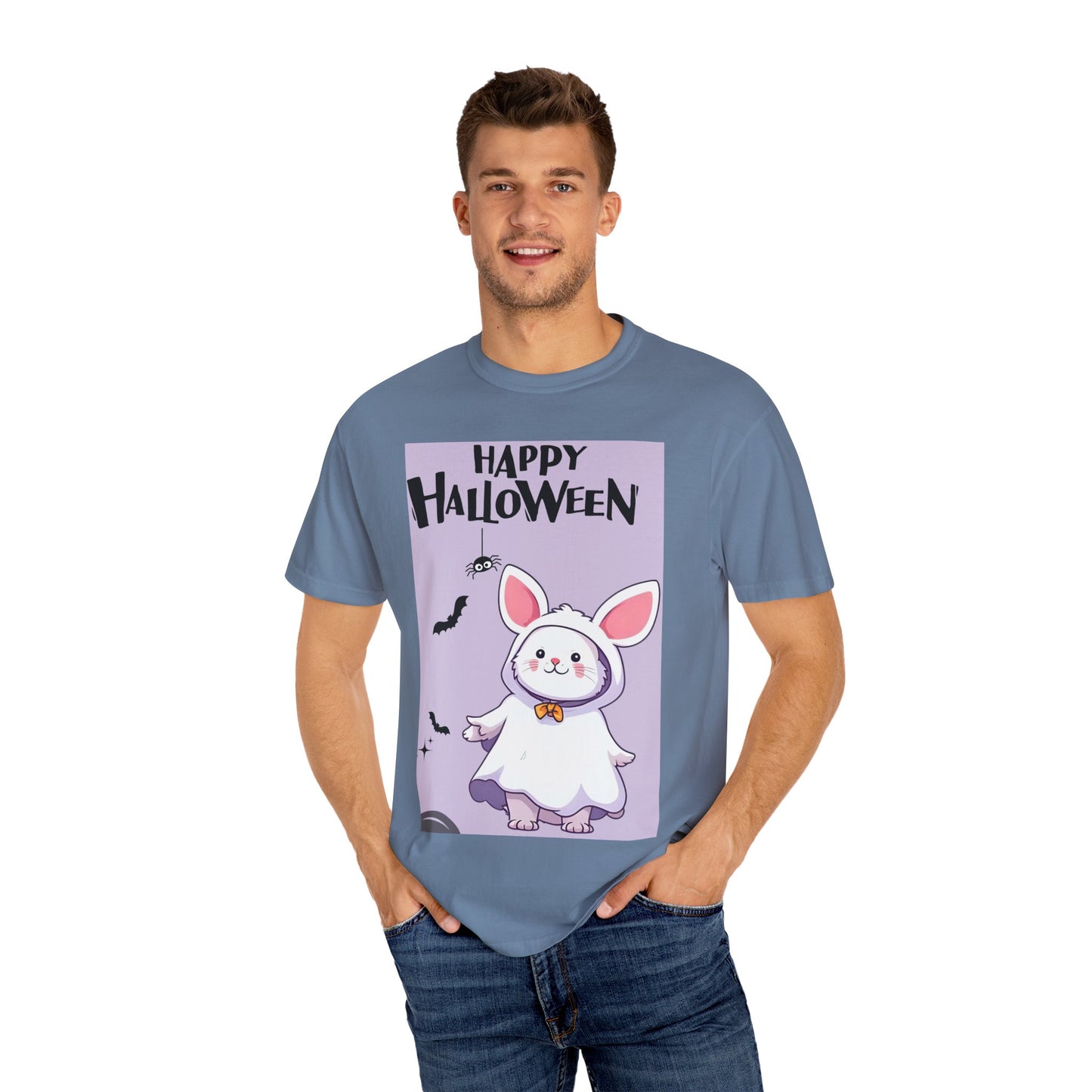 Halloween Bunny T-shirt, Cute Halloween Costume Shirt, Unisex Holiday Tee, Funny Halloween Apparel, Spooky Season Gift