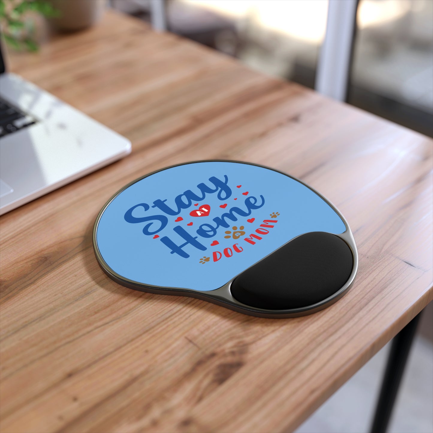 Stay at Home Dog Mom Mouse Pad with Wrist Rest - Perfect Gift for Pet Lovers, Home Office Essentials, Work from Home Decor, Cute Dog [...]