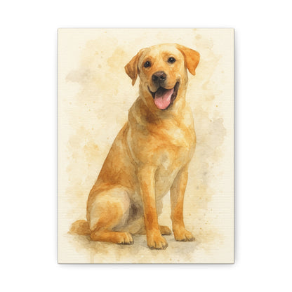 Labrador Dog Portrait Canvas Art, Custom Pet Wall Decor, Gift for Dog Lovers, Home Decor, Animal Lover Gifts