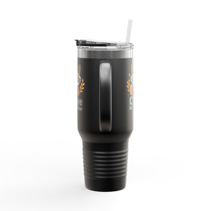 Cute Coffee-Themed Insulated Travel Mug, 40oz - Perfect for Caffeinated Adventures, Coffee Lovers, Gifts, and More
