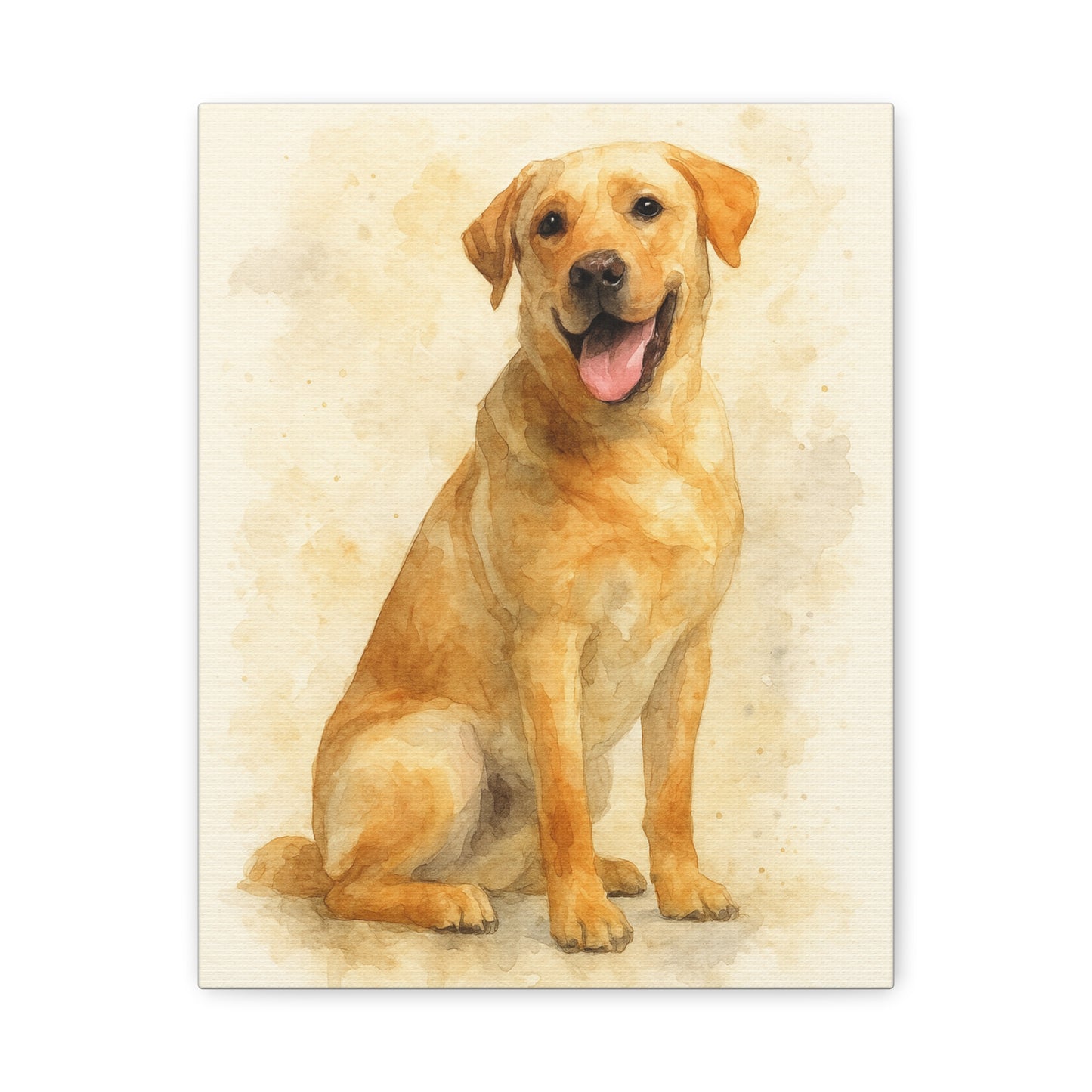 Labrador Dog Portrait Canvas Art, Custom Pet Wall Decor, Gift for Dog Lovers, Home Decor, Animal Lover Gifts