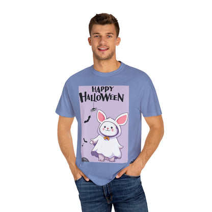 Halloween Bunny T-shirt, Cute Halloween Costume Shirt, Unisex Holiday Tee, Funny Halloween Apparel, Spooky Season Gift