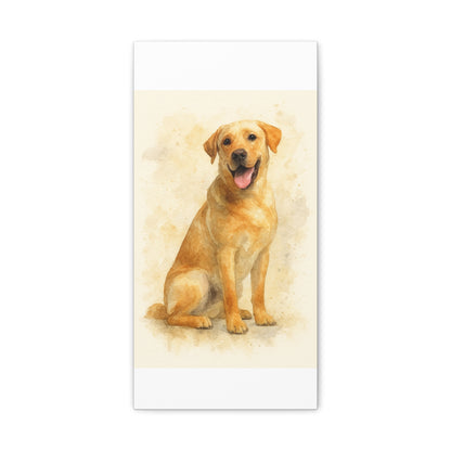 Labrador Dog Portrait Canvas Art, Custom Pet Wall Decor, Gift for Dog Lovers, Home Decor, Animal Lover Gifts
