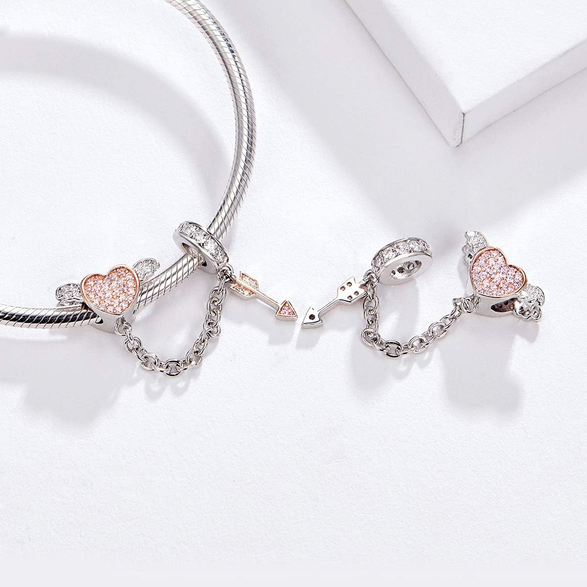 925 Sterling Silver Charms for Bracelets Cat Coffee Cup Rose Flower Animal Beads Charm Jewelry Gifts for Women