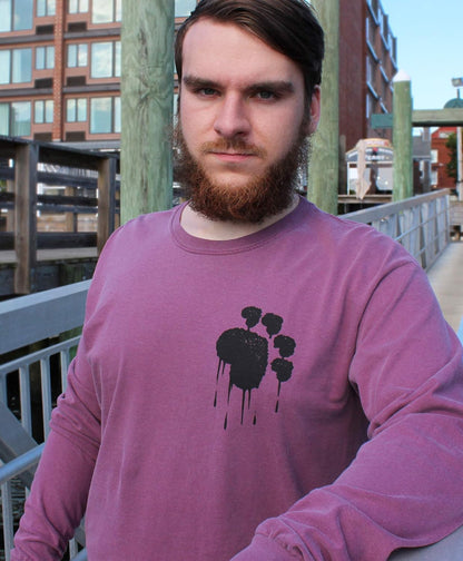 Long Sleeve Graphic Tshirts | Paw Flag Rescue Cross Novelity Shirt for Cat & Dog Lovers