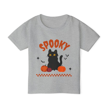 Spooky Cat Toddler T-Shirt | Perfect for Halloween, Kids' Costume, Fall Collection, Trick or Treat, Gifts for Little Ones