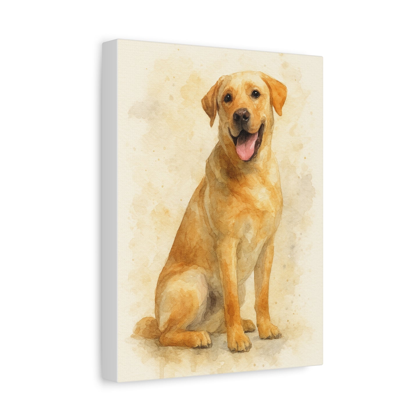 Labrador Dog Portrait Canvas Art, Custom Pet Wall Decor, Gift for Dog Lovers, Home Decor, Animal Lover Gifts