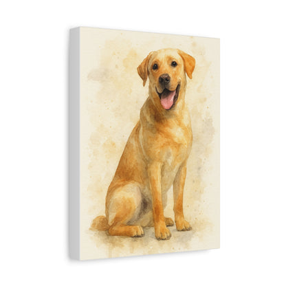 Labrador Dog Portrait Canvas Art, Custom Pet Wall Decor, Gift for Dog Lovers, Home Decor, Animal Lover Gifts