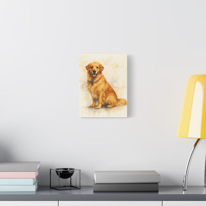 Golden Retriever Wall Art Canvas, Pet Portraits for Dog Lovers, Home Decor, Gifts for Dog Owners, Animal Lover Wall Decor