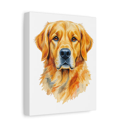 Golden Retriever Canvas Wall Art, Personalized Pet Decor, Dog Lover Gift, Home Wall Decor, Animal Art Print