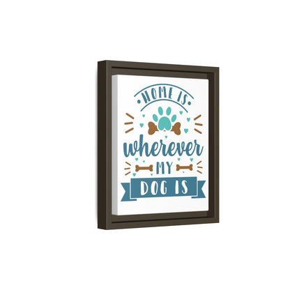 Dog Lover Canvas Art Print, Framed Pet Decor, Cute Gifts for Dog Owners, Home Wall Art, Animal Themed Decor