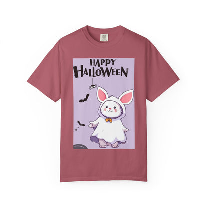 Halloween Bunny T-shirt, Cute Halloween Costume Shirt, Unisex Holiday Tee, Funny Halloween Apparel, Spooky Season Gift