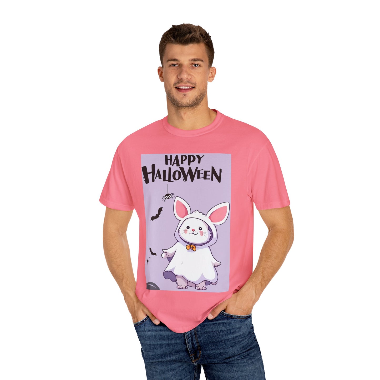 Halloween Bunny T-shirt, Cute Halloween Costume Shirt, Unisex Holiday Tee, Funny Halloween Apparel, Spooky Season Gift