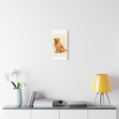 Golden Retriever Wall Art Canvas, Pet Portraits for Dog Lovers, Home Decor, Gifts for Dog Owners, Animal Lover Wall Decor
