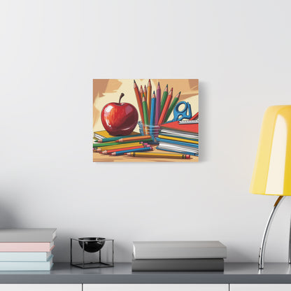 Educational Art Canvas Print, Classroom Decor, Teacher Gift, School Art, Inspirational Wall Art, Learning Decor