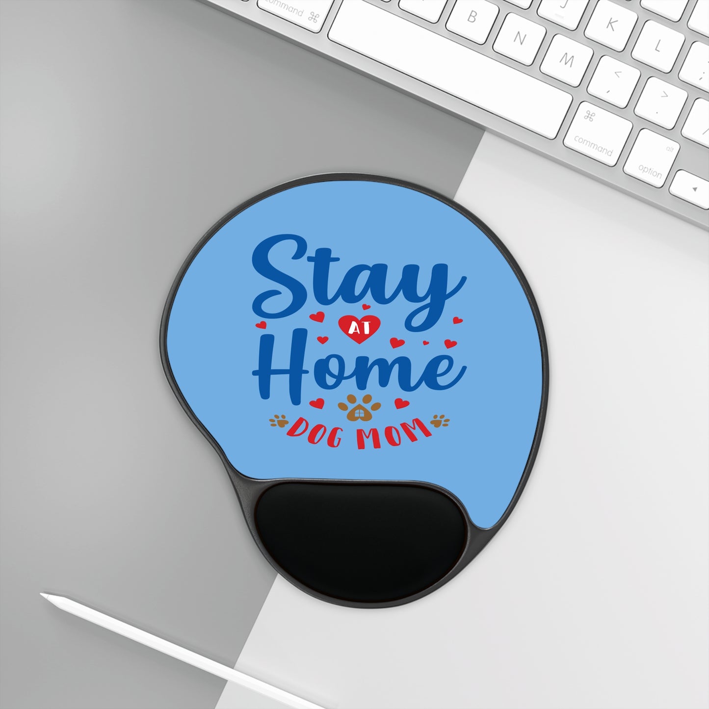 Stay at Home Dog Mom Mouse Pad with Wrist Rest - Perfect Gift for Pet Lovers, Home Office Essentials, Work from Home Decor, Cute Dog [...]