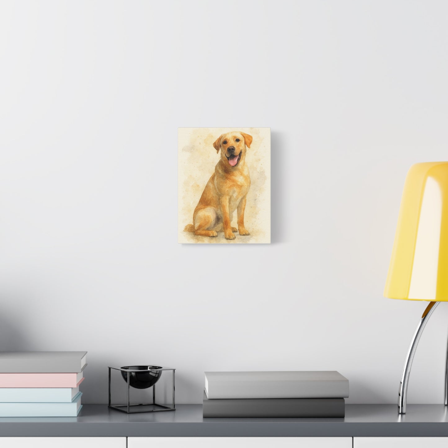 Labrador Dog Portrait Canvas Art, Custom Pet Wall Decor, Gift for Dog Lovers, Home Decor, Animal Lover Gifts