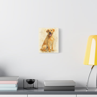 Labrador Dog Portrait Canvas Art, Custom Pet Wall Decor, Gift for Dog Lovers, Home Decor, Animal Lover Gifts