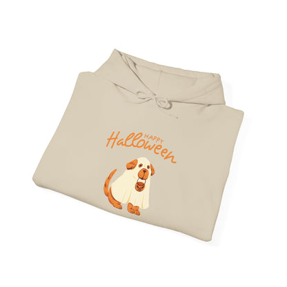 Halloween Dog Graphic Unisex Hoodie, Cozy Sweatshirt for Pet Lovers, Fall Apparel, Halloween Gift, Dog Lover's Sweatshirt