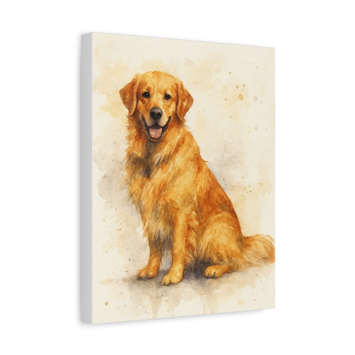 Golden Retriever Wall Art Canvas, Pet Portraits for Dog Lovers, Home Decor, Gifts for Dog Owners, Animal Lover Wall Decor