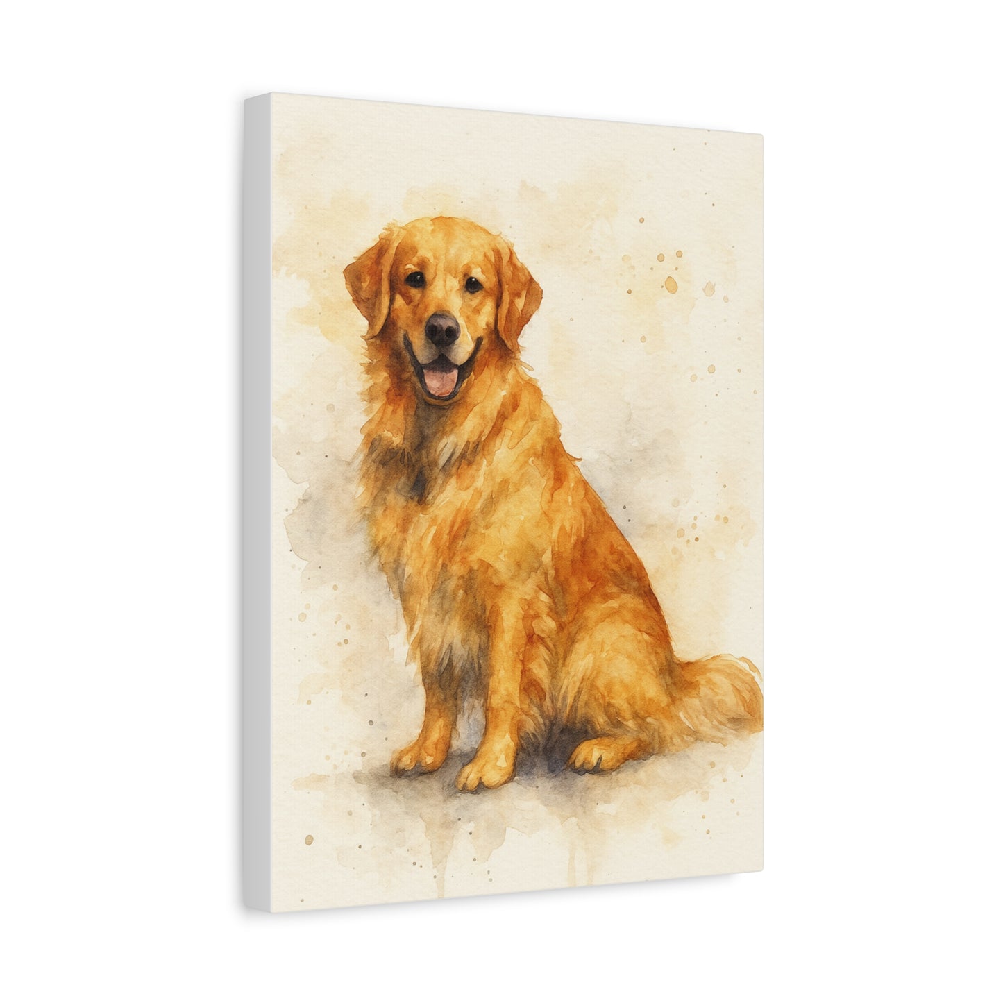Golden Retriever Wall Art Canvas, Pet Portraits for Dog Lovers, Home Decor, Gifts for Dog Owners, Animal Lover Wall Decor