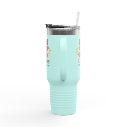 Cute Coffee-Themed Insulated Travel Mug, 40oz - Perfect for Caffeinated Adventures, Coffee Lovers, Gifts, and More