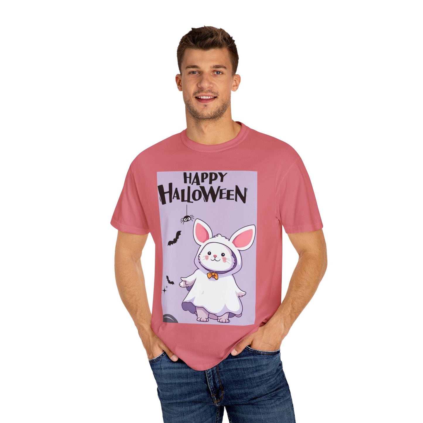 Halloween Bunny T-shirt, Cute Halloween Costume Shirt, Unisex Holiday Tee, Funny Halloween Apparel, Spooky Season Gift