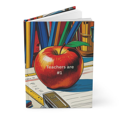 Teacher's #1 Hardcover Journal | Perfect Gift for Educators, School Supplies, Teaching Journal, Notebooks for Students, Office Decor