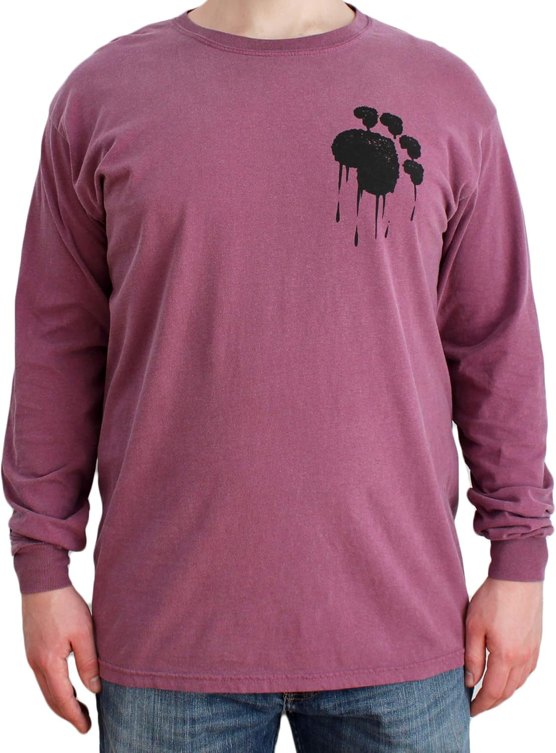 Long Sleeve Graphic Tshirts | Paw Flag Rescue Cross Novelity Shirt for Cat & Dog Lovers