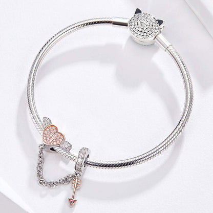 925 Sterling Silver Charms for Bracelets Cat Coffee Cup Rose Flower Animal Beads Charm Jewelry Gifts for Women