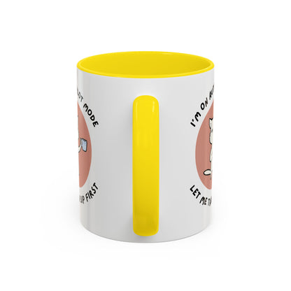 Autopilot Cat Coffee Mug, Funny Mug for Cat Lovers, Gift for Coffee Addicts, Animal Lover's Present, Unique Mug for Home Office