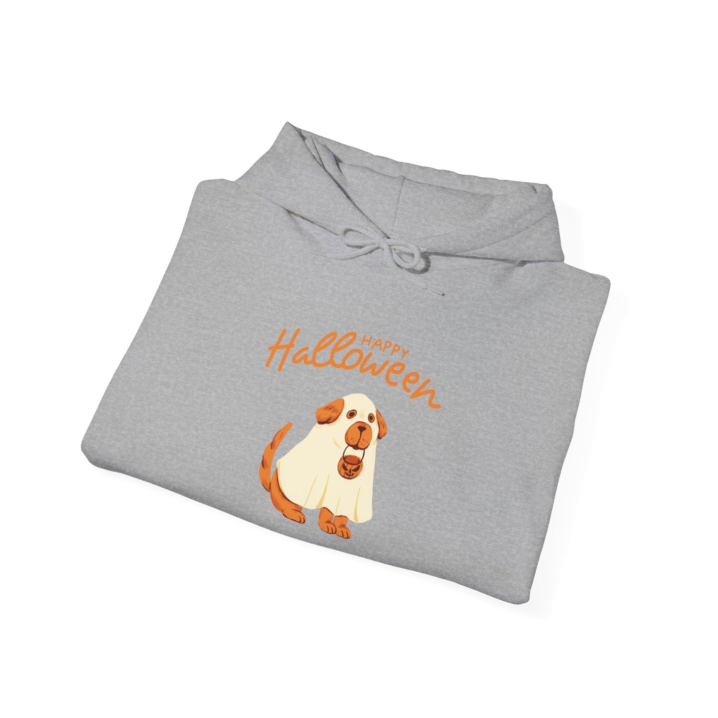 Halloween Dog Graphic Unisex Hoodie, Cozy Sweatshirt for Pet Lovers, Fall Apparel, Halloween Gift, Dog Lover's Sweatshirt
