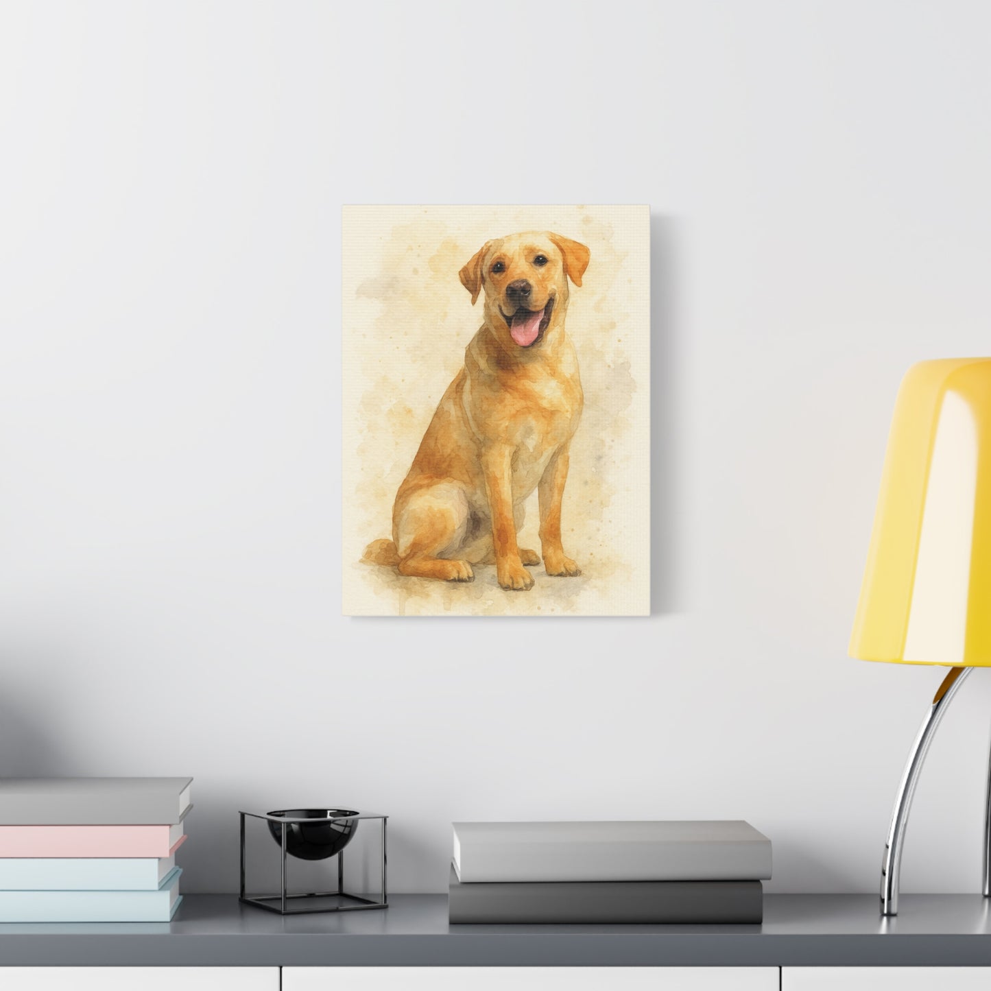 Labrador Dog Portrait Canvas Art, Custom Pet Wall Decor, Gift for Dog Lovers, Home Decor, Animal Lover Gifts