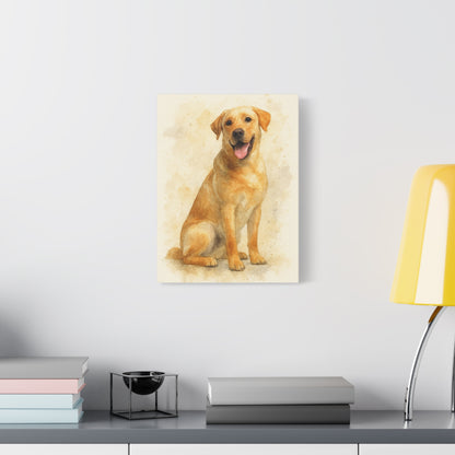 Labrador Dog Portrait Canvas Art, Custom Pet Wall Decor, Gift for Dog Lovers, Home Decor, Animal Lover Gifts