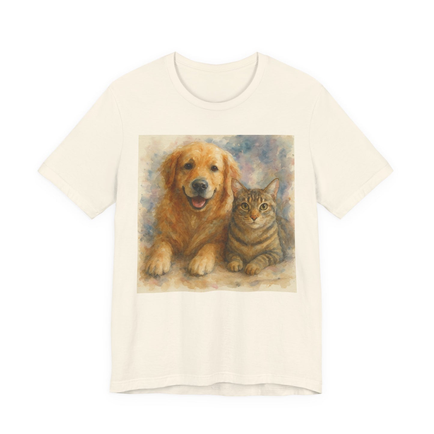 Pet Lovers Unisex Tee, Dog and Cat Combo Shirt, Animal Lover Gift, Animal-Themed Apparel, Funny Pet T-Shirt, Cozy Casual Wear