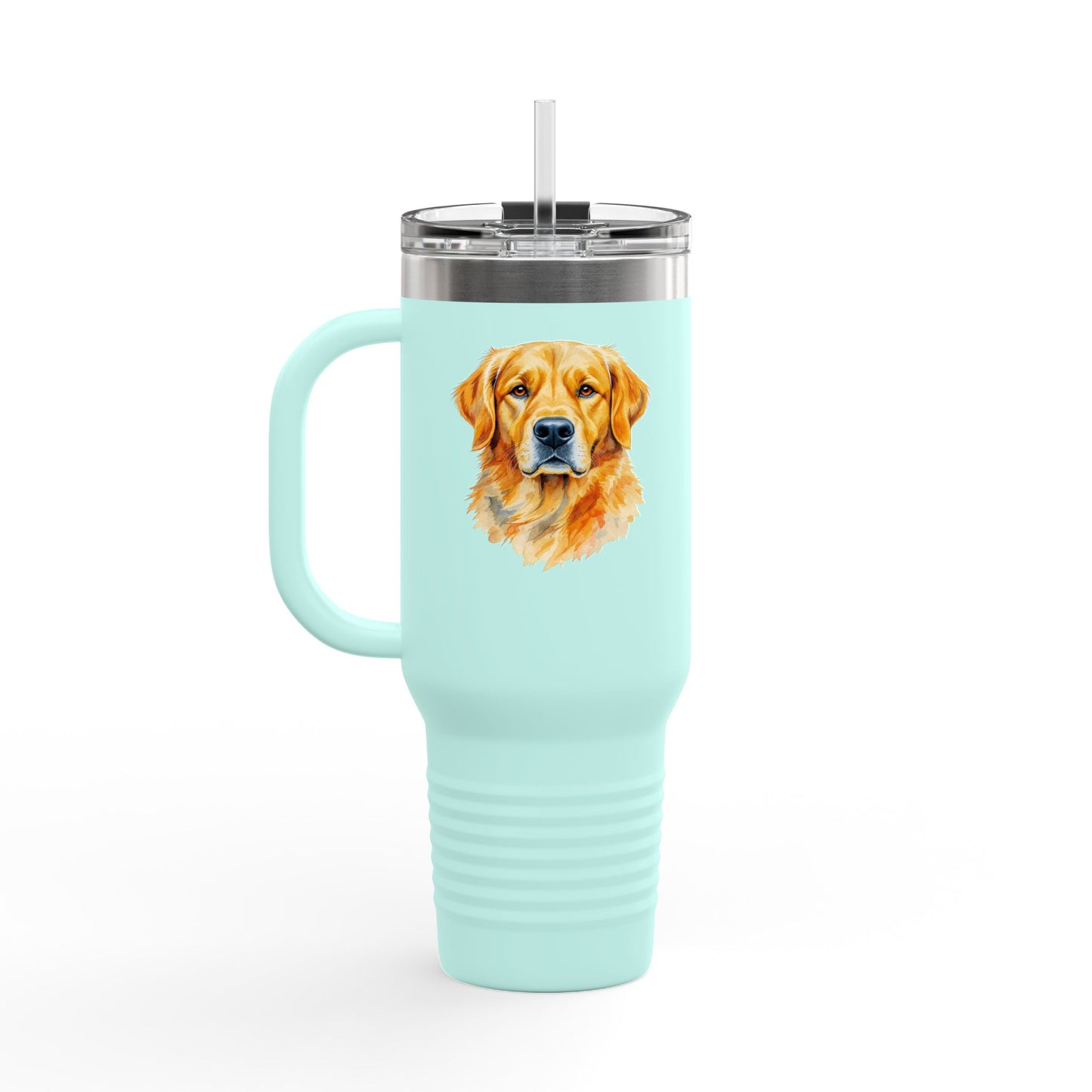Golden Retriever Insulated Travel Mug, Personalized Dog Lover Gift, Pet Travel Cup, Coffee Tumblers for Home, Breweries, Camping