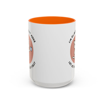 Autopilot Cat Coffee Mug, Funny Mug for Cat Lovers, Gift for Coffee Addicts, Animal Lover's Present, Unique Mug for Home Office
