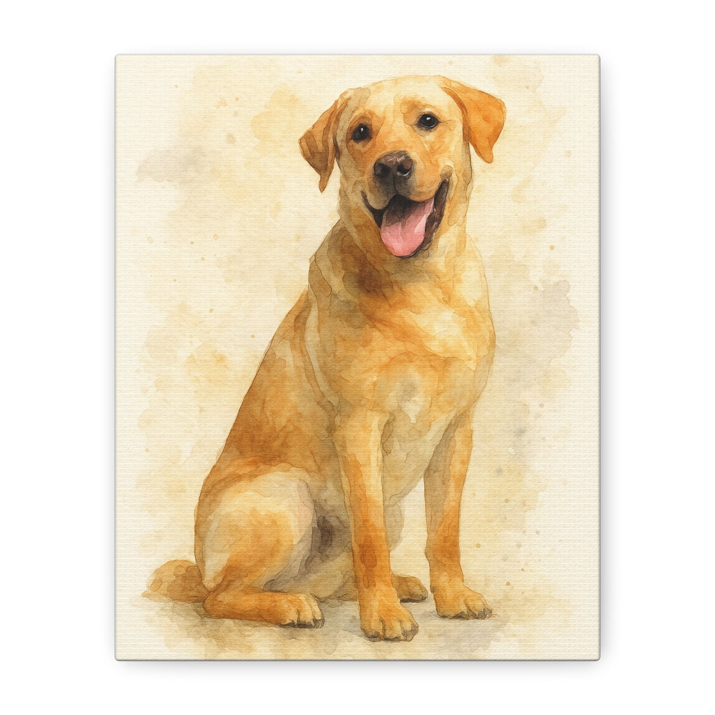 Labrador Dog Portrait Canvas Art, Custom Pet Wall Decor, Gift for Dog Lovers, Home Decor, Animal Lover Gifts