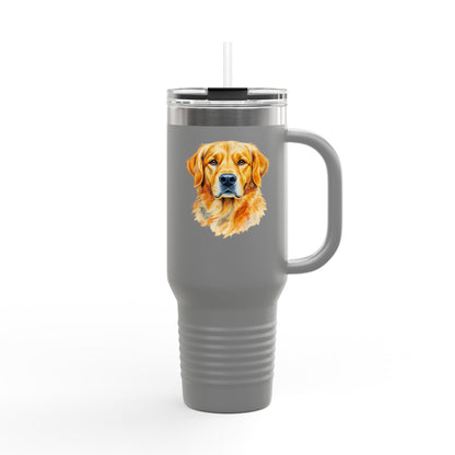 Golden Retriever Insulated Travel Mug, Personalized Dog Lover Gift, Pet Travel Cup, Coffee Tumblers for Home, Breweries, Camping
