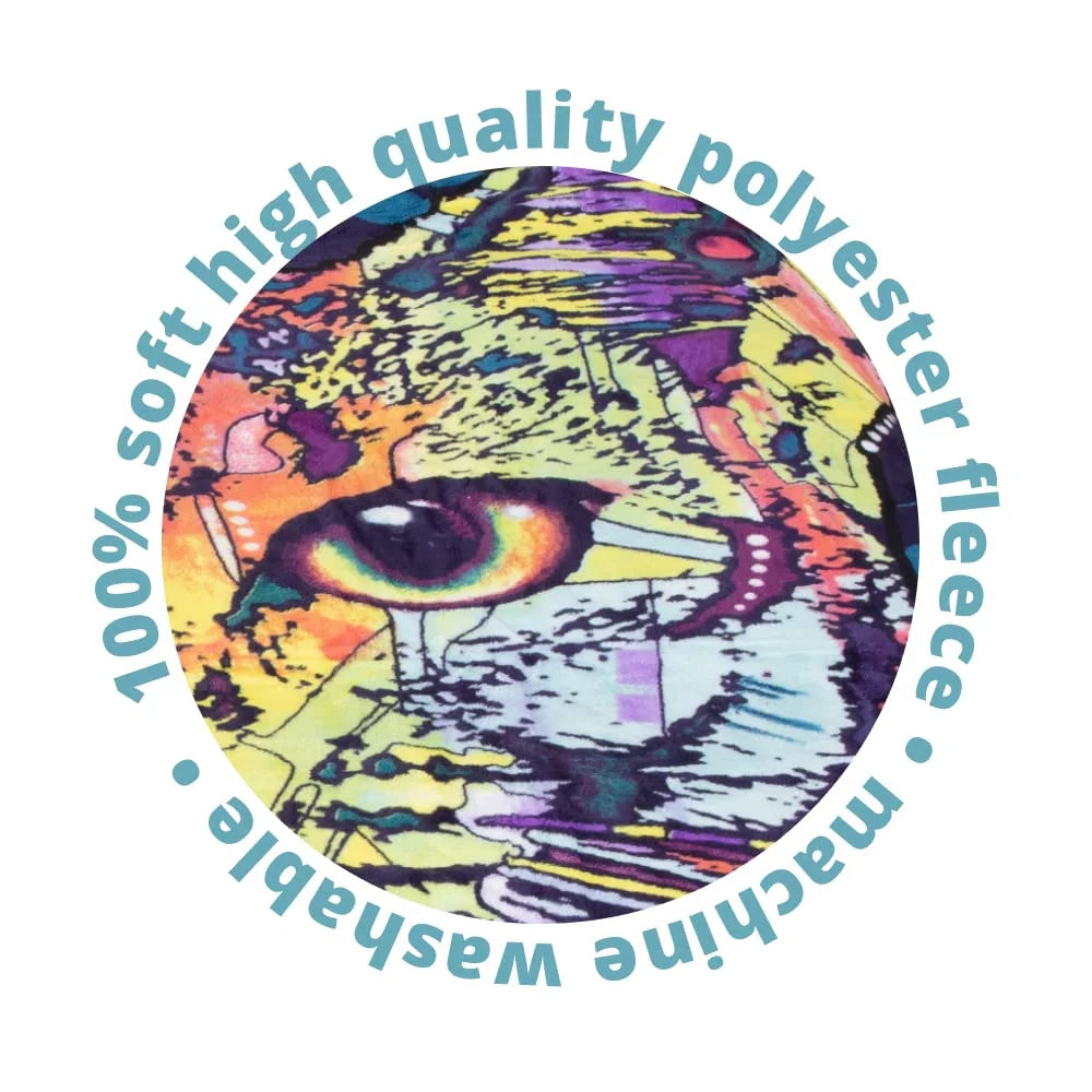 Super Soft Fullqueen Size Fleece Blanket by Dean Russo 75" X 90"