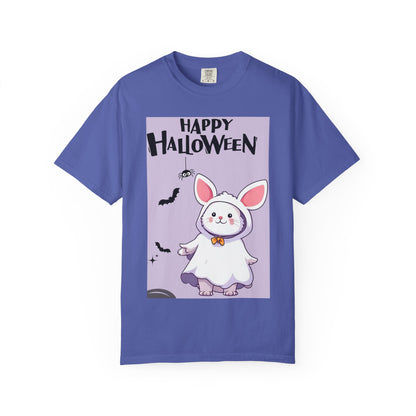 Halloween Bunny T-shirt, Cute Halloween Costume Shirt, Unisex Holiday Tee, Funny Halloween Apparel, Spooky Season Gift