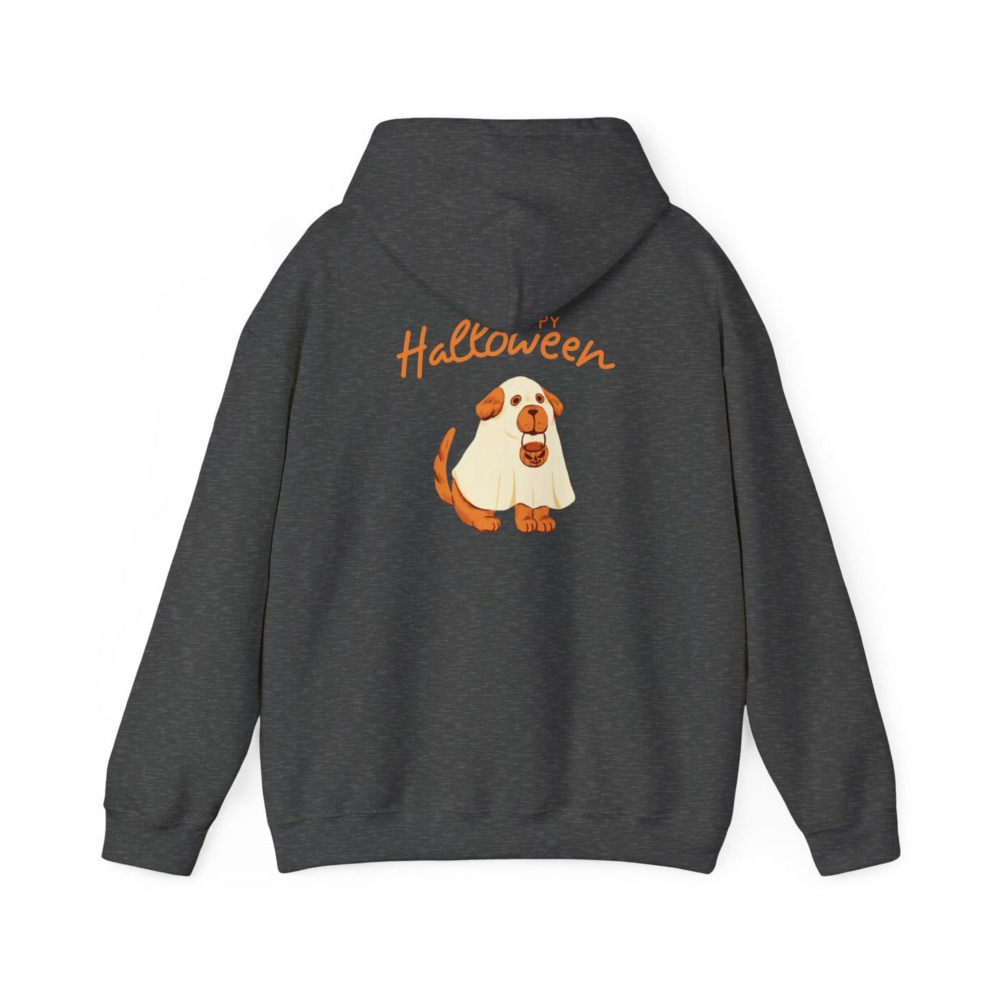 Halloween Dog Graphic Unisex Hoodie, Cozy Sweatshirt for Pet Lovers, Fall Apparel, Halloween Gift, Dog Lover's Sweatshirt