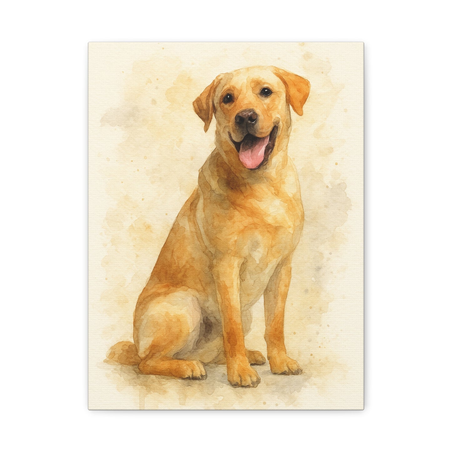 Labrador Dog Portrait Canvas Art, Custom Pet Wall Decor, Gift for Dog Lovers, Home Decor, Animal Lover Gifts