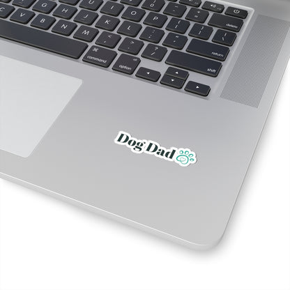 Dog Dad Kiss-Cut Stickers | Perfect for Pet Lovers, Dog Enthusiasts, Laptop Decals, Dog Gifts, Car Stickers