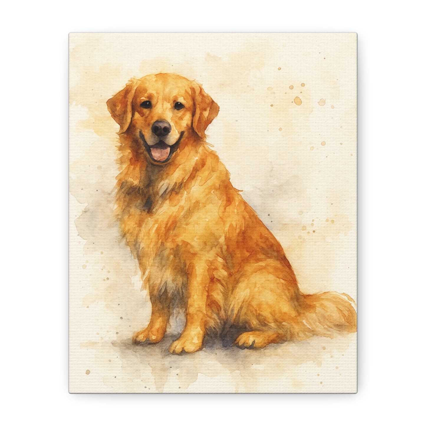 Golden Retriever Wall Art Canvas, Pet Portraits for Dog Lovers, Home Decor, Gifts for Dog Owners, Animal Lover Wall Decor