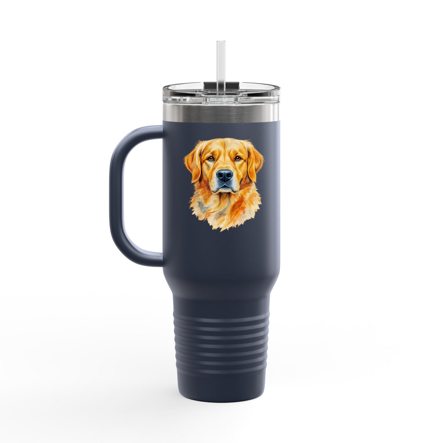 Golden Retriever Insulated Travel Mug, Personalized Dog Lover Gift, Pet Travel Cup, Coffee Tumblers for Home, Breweries, Camping