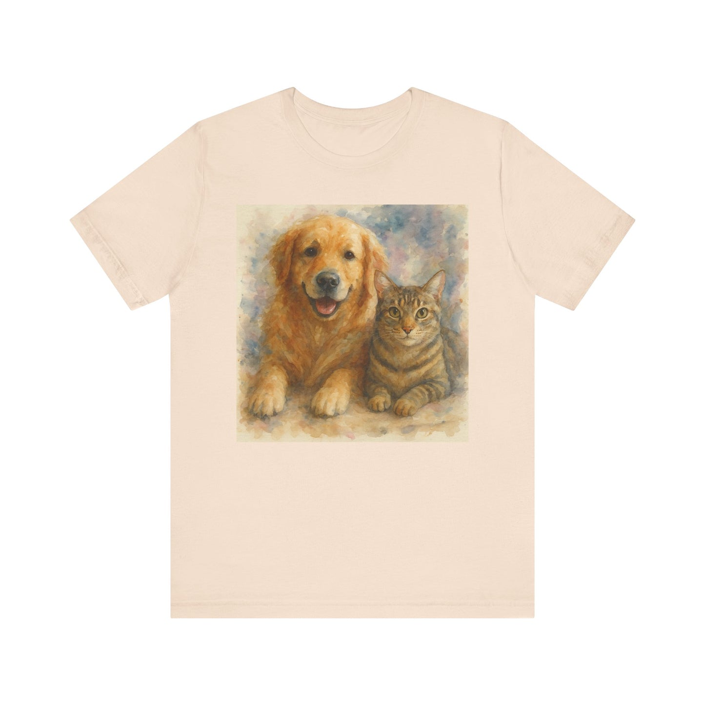 Pet Lovers Unisex Tee, Dog and Cat Combo Shirt, Animal Lover Gift, Animal-Themed Apparel, Funny Pet T-Shirt, Cozy Casual Wear