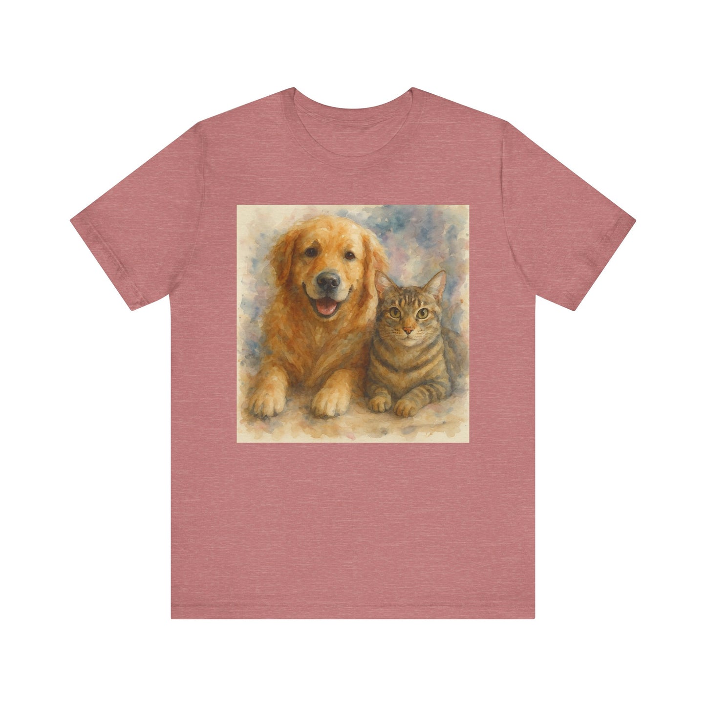 Pet Lovers Unisex Tee, Dog and Cat Combo Shirt, Animal Lover Gift, Animal-Themed Apparel, Funny Pet T-Shirt, Cozy Casual Wear